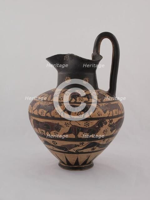 Oinochoe (Pitcher), 640-625 BCE. Creator: Unknown.