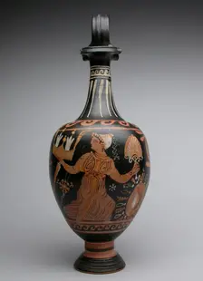 Oinochoe (Pitcher), end of 4th century BCE. Creator: Mattinata Painter