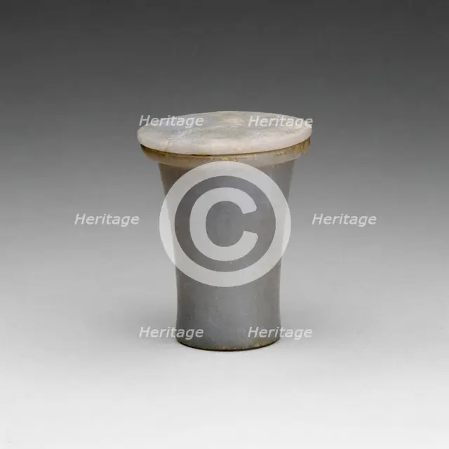 Ointment Jar with Lid, Egypt, Middle Kingdom, Dynasty 12 (about 1976-1794 BCE). Creator: Unknown.