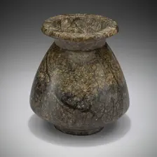 Ointment Vessel with Lid, Egypt, New Kingdom, Dynasty 18 (about 1570-1293 BCE). Creator: Unknown