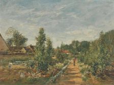 Oisème. Le Jardin marcille, 1888. Creator: Eugene Louis Boudin