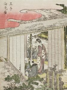 Oji Ebiya, c1802. Creator: Hokusai