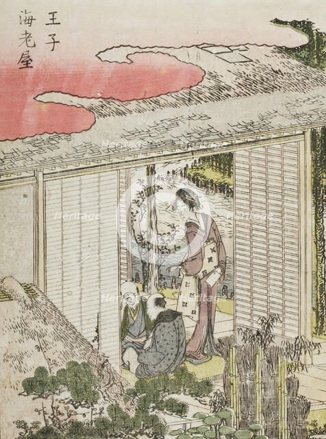 Oji Ebiya, c1802. Creator: Hokusai.