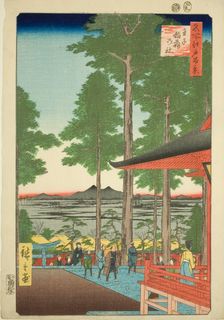 Oji Inari Shrine (Oji Inari no yashiro), from the series One Hundred Famous Views... 1857. Creator: Ando Hiroshige