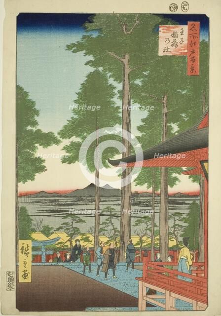 Oji Inari Shrine (Oji Inari no yashiro), from the series “One Hundred Famous Views...”, 1857. Creator: Ando Hiroshige.