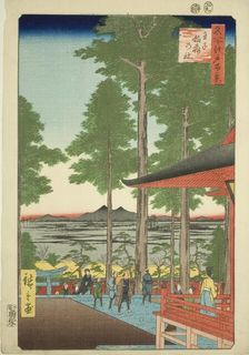 Oji Inari Shrine (Oji Inari no yashiro), from the series One Hundred Famous Views... 1857. Creator: Ando Hiroshige