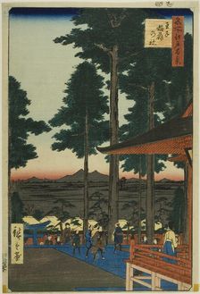 Oji Inari Shrine (Oji Inari no yashiro), from the series One Hundred Famous Views of... 1857. Creator: Ando Hiroshige