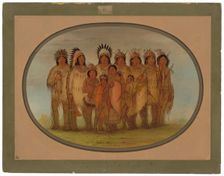 Ojibbeway Indians in Paris, 1861/1869. Creator: George Catlin