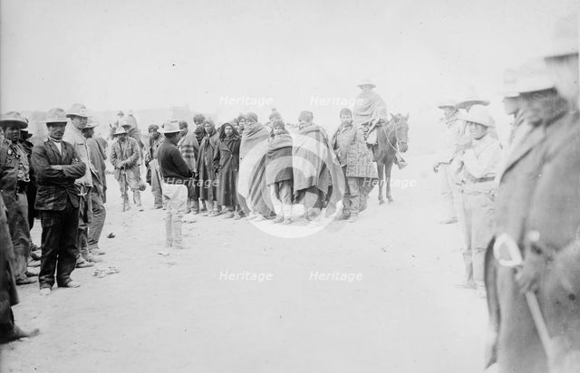 Ojinaga -- Captured Federals awaiting death, between c1910 and c1915. Creator: Bain News Service.