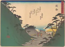 Okabe, from the series The Fifty-three Stations of the Tokaido Road, early 20th century. Creator: Ando Hiroshige
