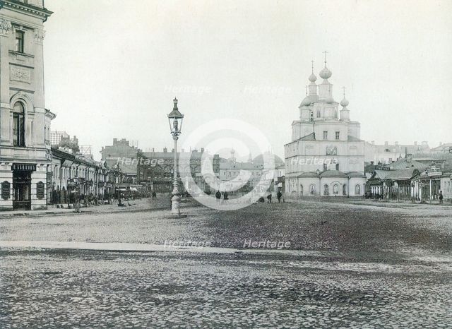 Okhotny Ryad (Hunting Row), Moscow, Russia 1880s. Artist: Unknown