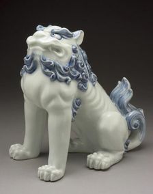 Okimono in the Form of a Chinese Lion, 19th century. Creator: Unknown