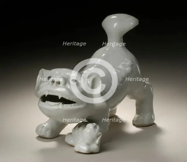 Okimono in the Form of a Chinese Lion and Young, 19th century. Creator: Unknown.