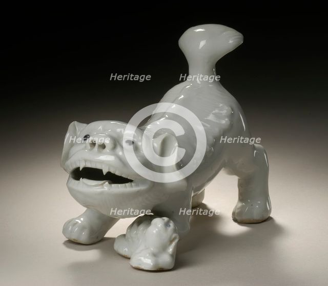 Okimono in the Form of a Chinese Lion and Young, 19th century. Creator: Unknown.