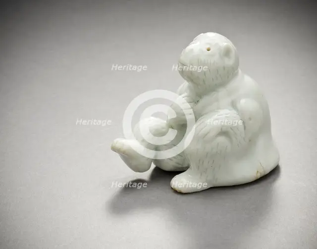 Okimono in the Form of a Costumed Monkey, 19th century. Creator: Unknown.