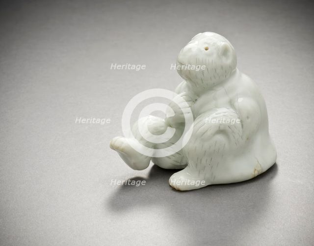 Okimono in the Form of a Costumed Monkey, 19th century. Creator: Unknown.