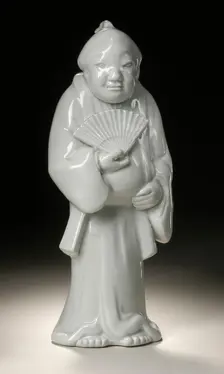 Okimono in the Form of a Standing Townsman, Late 19th century. Creator: Unknown