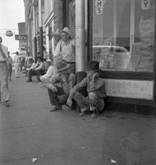 Oklahoma drought farmers, Sallisaw, Sequoyah County, Oklahoma, 1936. Creator: Dorothea Lange
