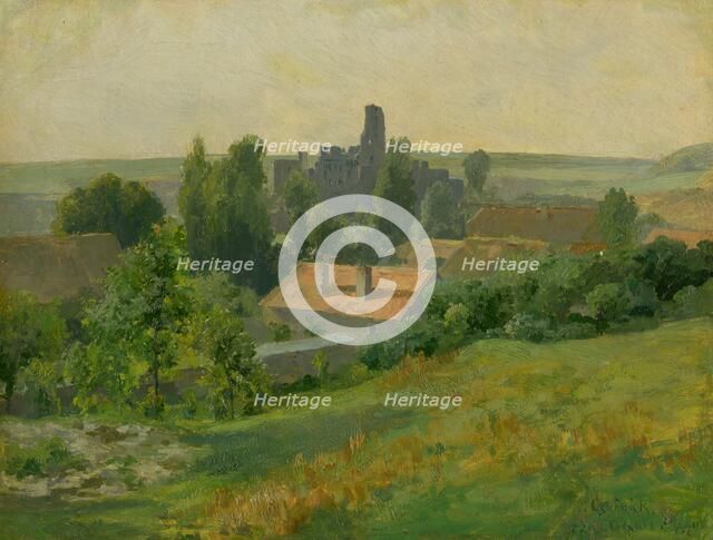 Okor Castle, 1893. Creator: Ludovit Cordak.