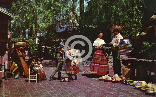 Olvera Street, Los Angeles, California, USA, 1953. Artist: Unknown