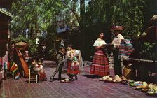 Olvera Street, Los Angeles, California, USA, 1953