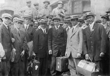 Olympic athletes arrive. Thos. H. Lilley, Andrew Sockalexis, 1912. Creator: Bain News Service