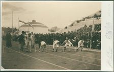 Olympic Games, 1896. Preparation for the 100-meter race, 1896