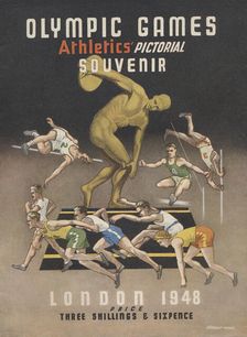 "Olympic Games - Athletics Pictorial Souvenir - London 1948" - front cover, 1948. Creator: Unknown