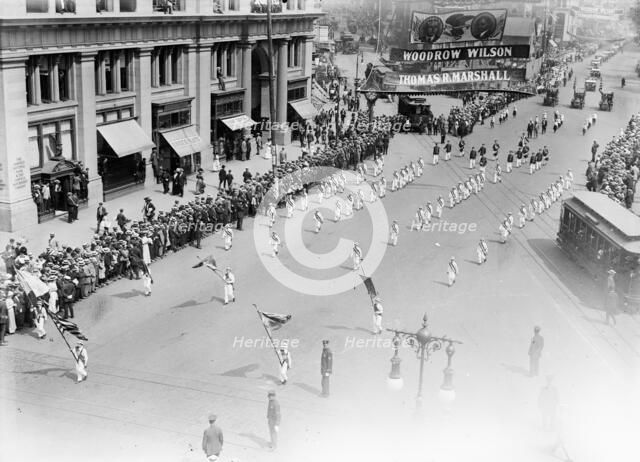 Olympic parade, 1912. Creator: Bain News Service.