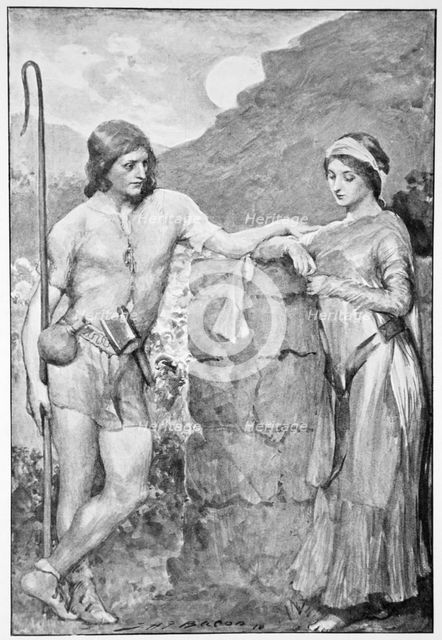 'Olaf and Sigrid', 1910.  Creator: John Henry Frederick Bacon.