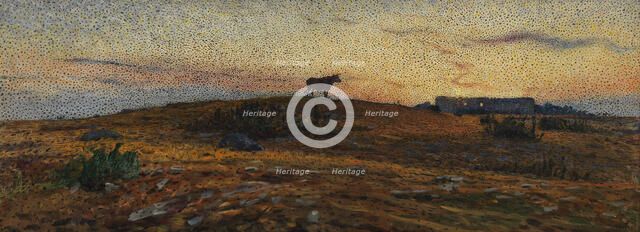 Öland Heath at Sunset, 1903. Creator: Nils Kreuger.