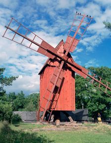 Oland windmill, Skansen, Stockholm, Sweden. Creator: Peter Thompson