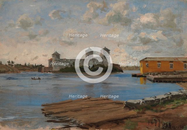Olavinlinna, 1877. Creator: Elias Muukka.