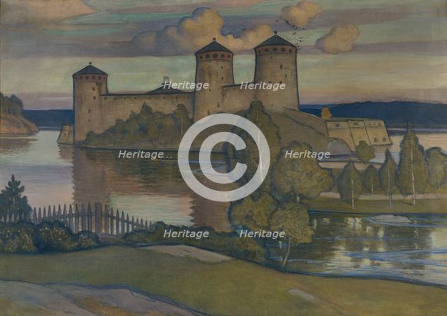 Olavinlinna, 1900. Creator: Vaino Blomstedt.