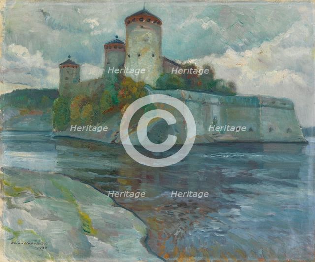Olavinlinna, 1930. Creator: Vaino Hamalainen.