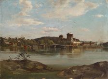 Olavinlinna, sketch, 1873. Creator: Hjalmar Munsterhjelm