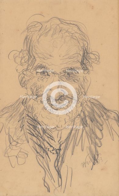 Old man, 1923. Creator: Arnold Peter Weisz-Kubincan.