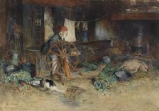 Old Man Threading Yarn. Creator: Allan Österlind