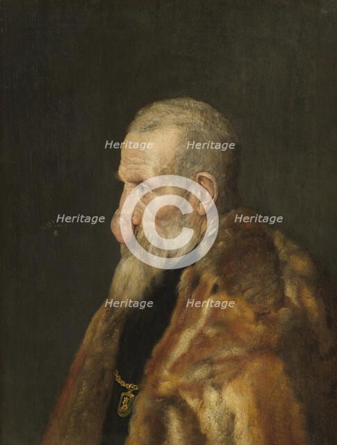 Old Man with a Growth on his Nose, 1645. Creator: Monogrammist Is.