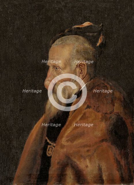 Old man with a growth on his nose, 1709. Creator: Erik Larsson Sparre.