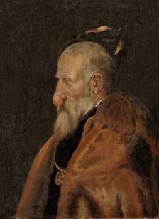 Old man with a growth on his nose, 1709. Creator: Erik Larsson Sparre