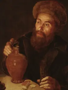 Old Man with a Jug, c17th century. Creator: Willem Willemsz. van der Vliet