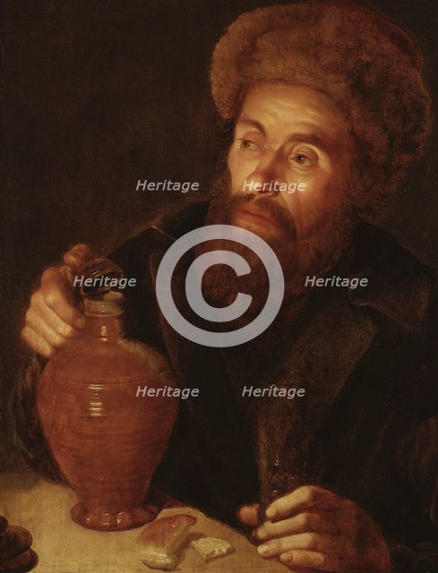 Old Man with a Jug, c17th century. Creator: Willem Willemsz. van der Vliet.