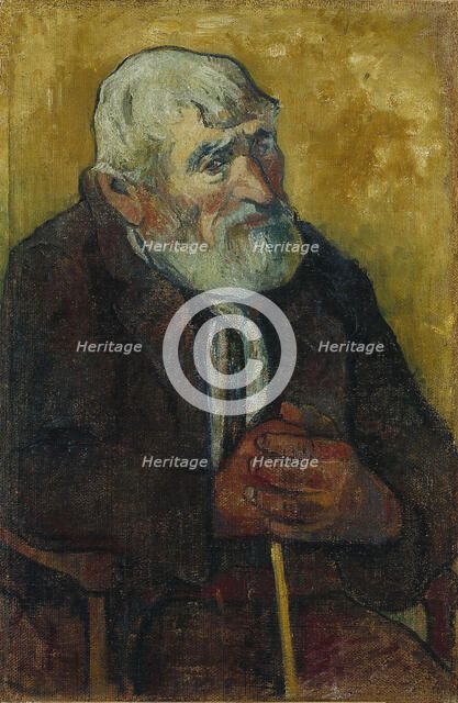 Old Man with a Stick. Artist: Gauguin, Paul Eugéne Henri (1848-1903)