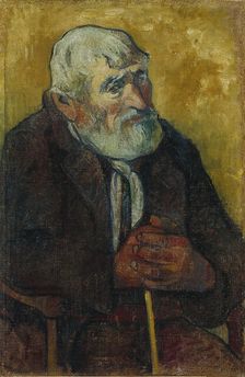 Old Man with a Stick. Artist: Gauguin, Paul Eugéne Henri (1848-1903)