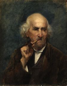 Old Man with Pipe. Creator: Ottilie Wilhelmine Roederstein
