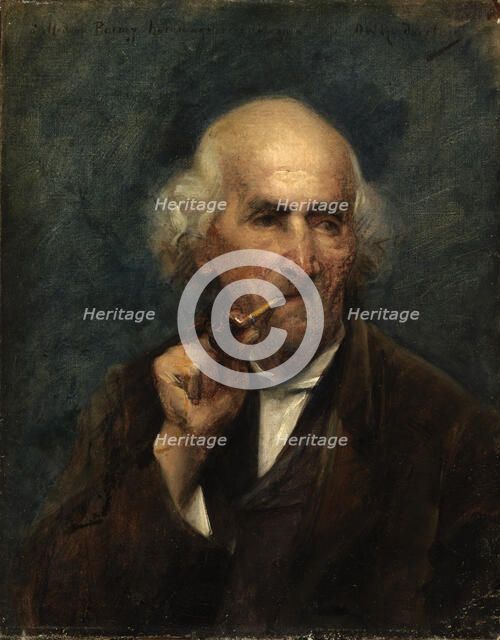 Old Man with Pipe. Creator: Ottilie Wilhelmine Roederstein.