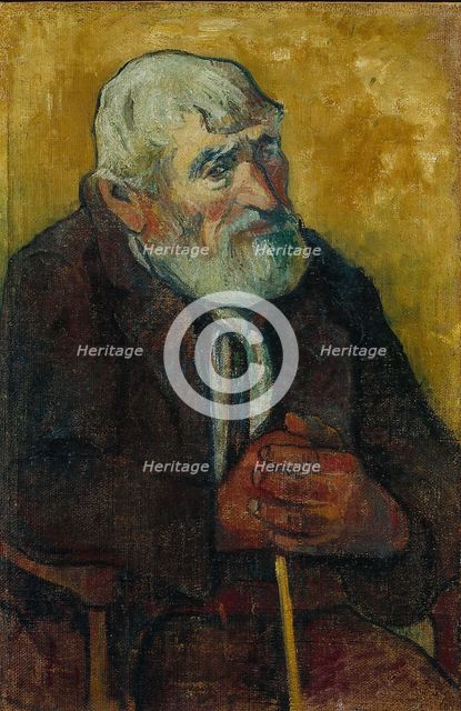 Old man with stick, 1888. Creator: Paul Gauguin.