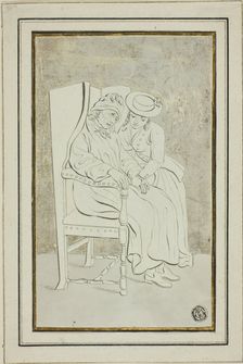 Old Man with Young Woman, n.d. Creator: Marquand Fidel Dominikus Wocher