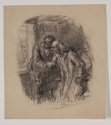 Old Man and Negro, late 19th century. Creator: Felix Octavius Carr Darley